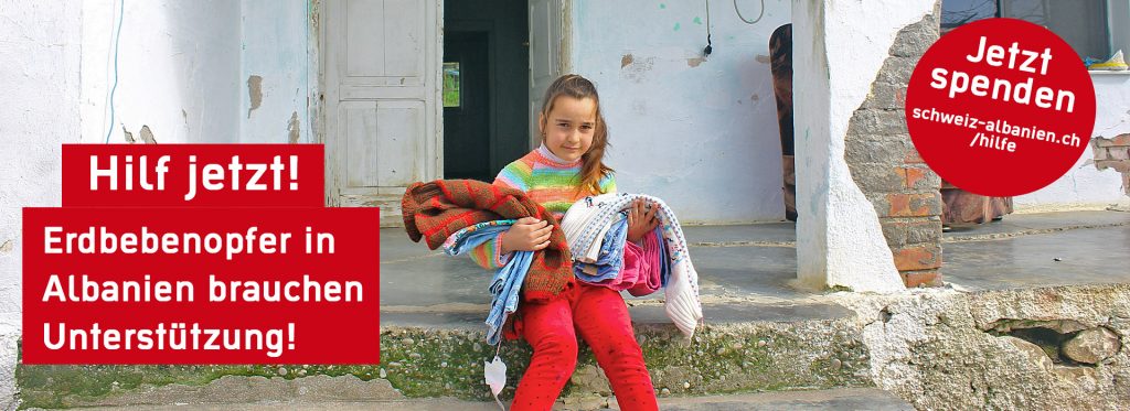 Spende für Erdbebenopfer Albanien