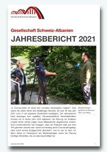 Jahresbericht Gesellschaft Schweiz-Albanien 2021